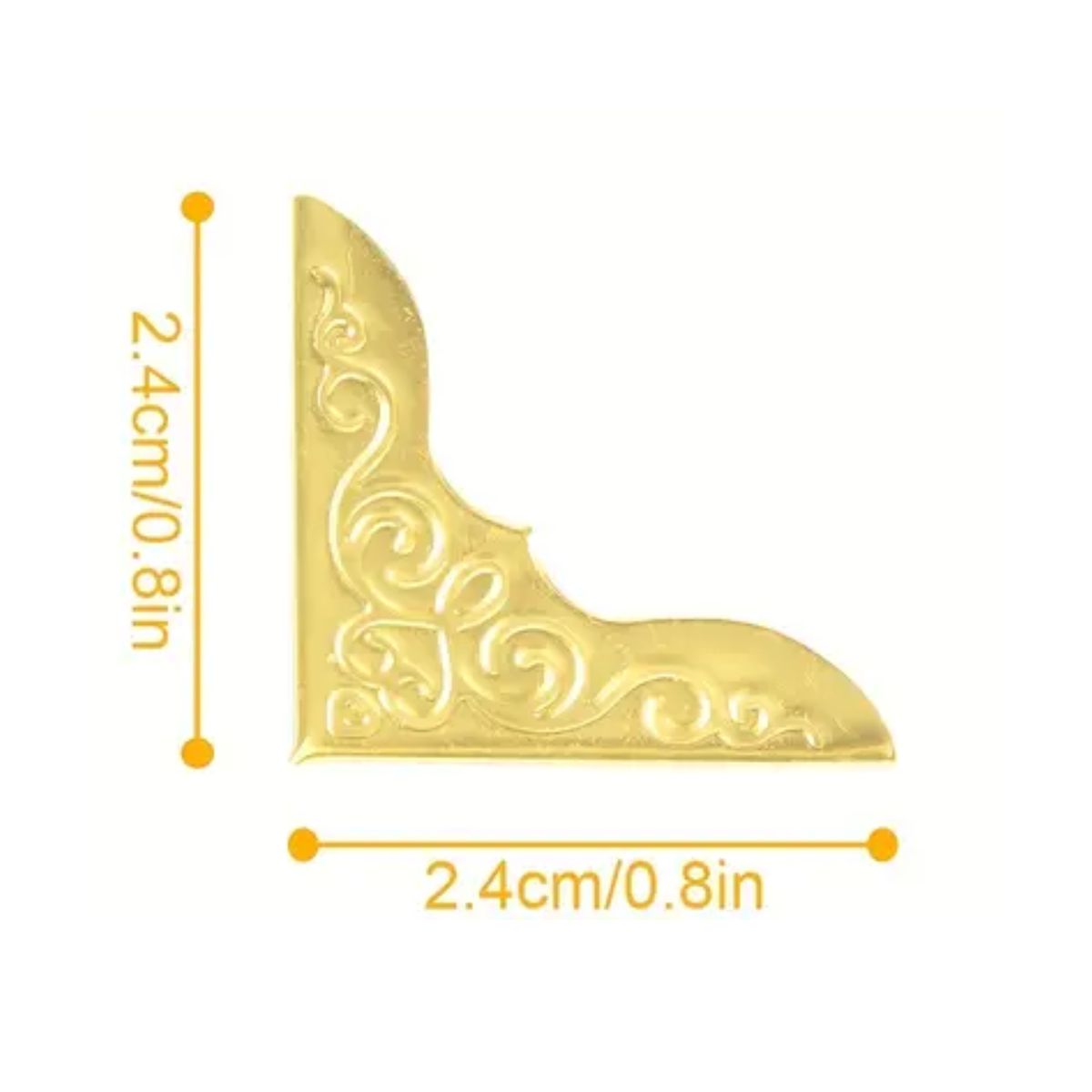 Protectores de Esquinas Dorados 2.3cm Encuadernacion Hobbees