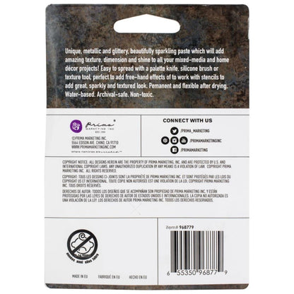 Finnabair Art Extravagance Jewel Texture Paste / Pasta Texturizadora Ámbar Pintura y Medios Mixtos Prima Marketing