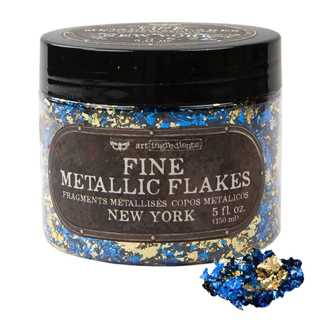Finnabair Art Ingredients Fine Metallic Flakes / Hojuelas de Brillo New York Adornos / Embellishments Prima Marketing