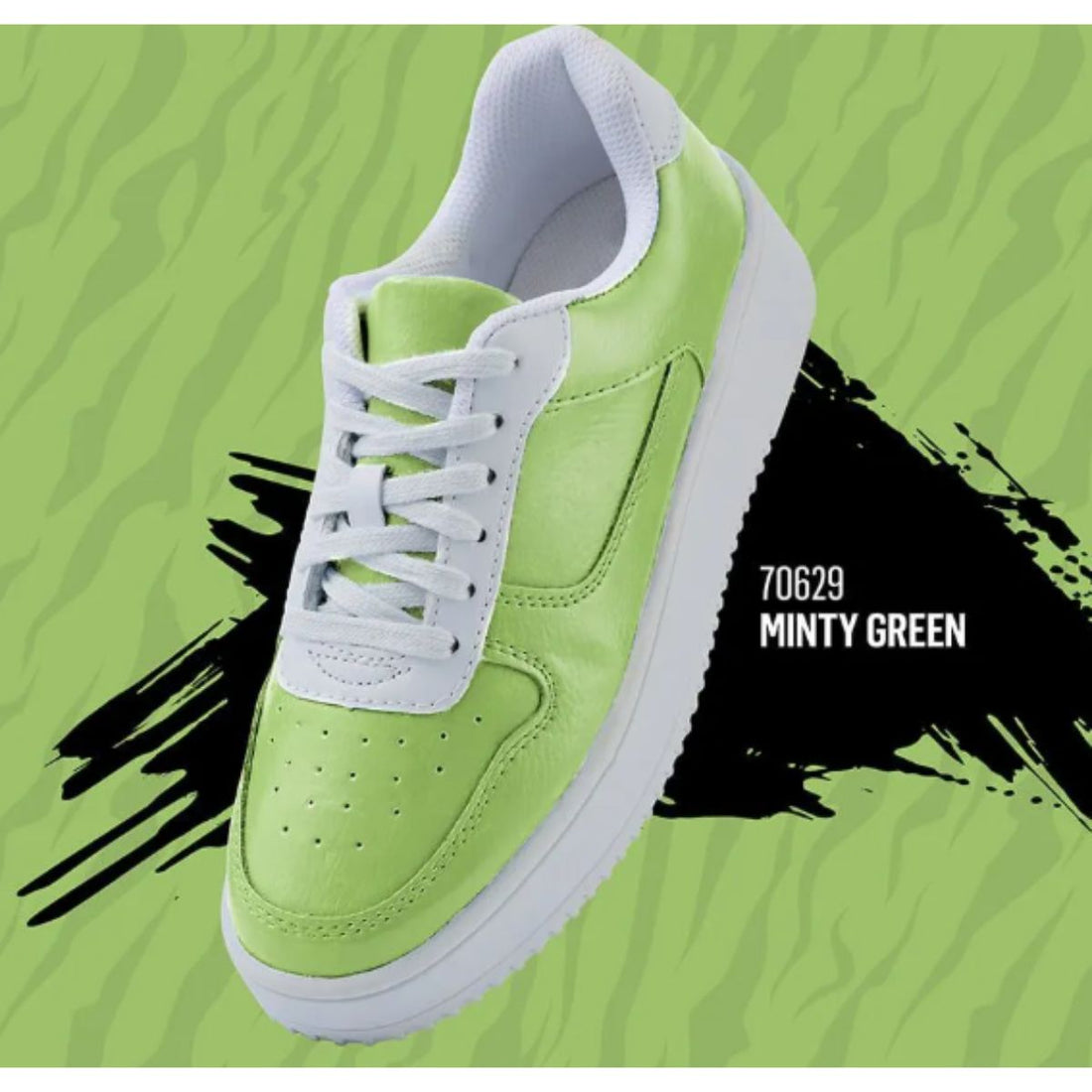 Kicks Studio Shoe Acrylic Paint Minty Green / Pintura Acrílica para Cuero, Vinil y Tela Acrìlicos Plaid