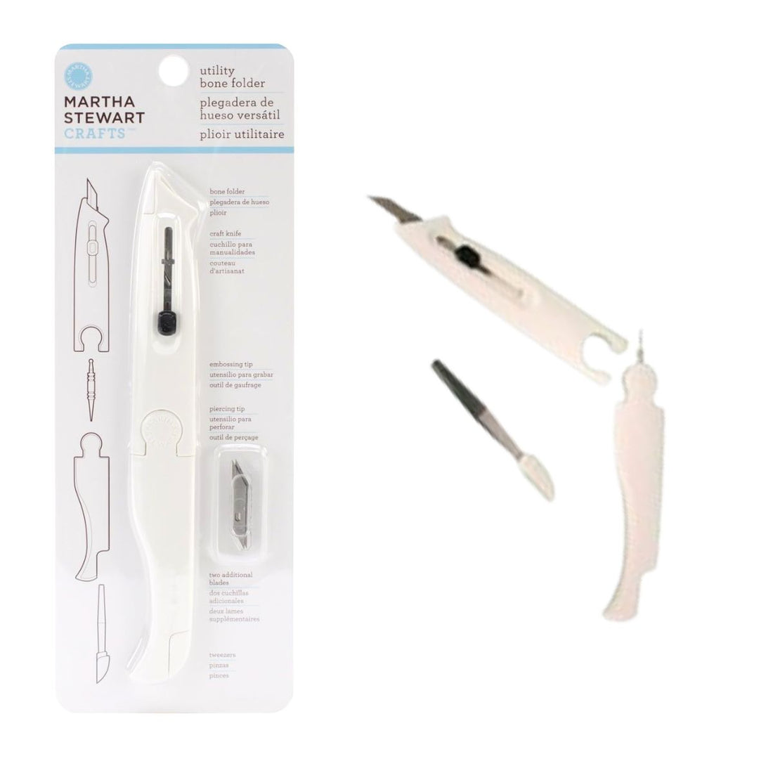 Utility Bone Folder / Hueso de Doblado 5 en 1 Herramientas Martha Stewart