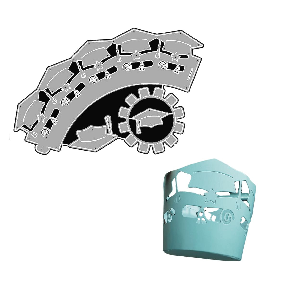 Suaje de Cubre Cupcake de Graduación Dados de Corte / Suajes / Troqueles Hobbees