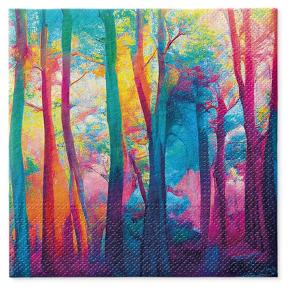 Servilleta de Papel Colorful Magic Forest 