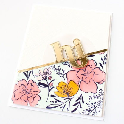 Cling Rubber Stamp A2 Inky Floral / Sello de Goma Cling Fondo Floral Sellos Pinkfresh Studio