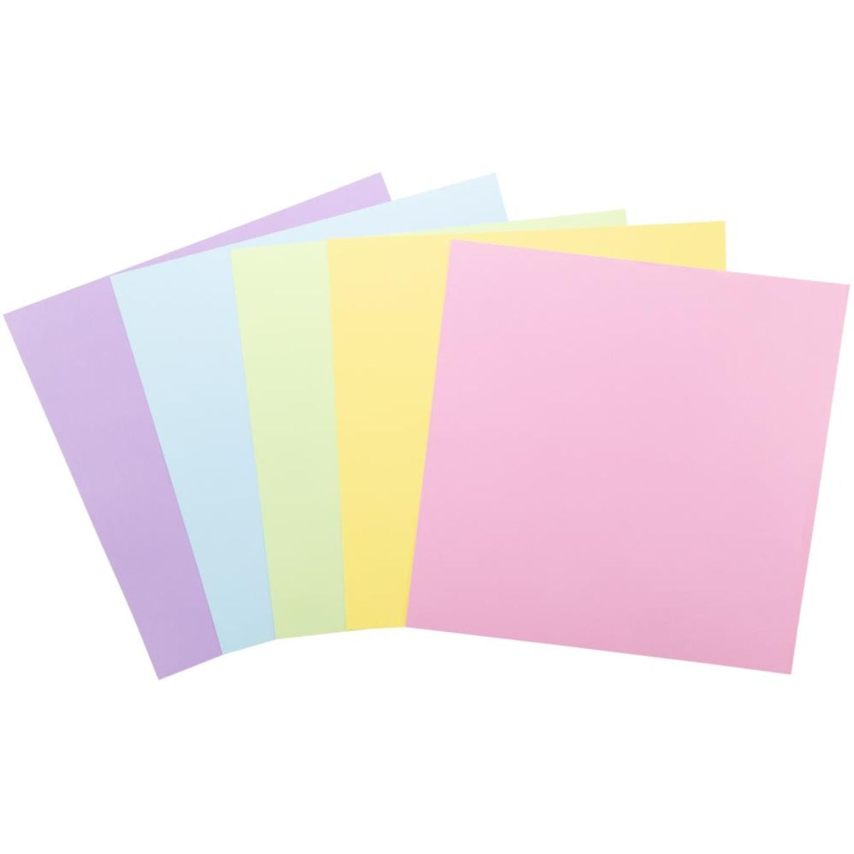 Pastel Cardstock 12&quot; / 50 Hojas Cartulina Premium Colores Pastel 30.5 cm Papel Harmony Paper