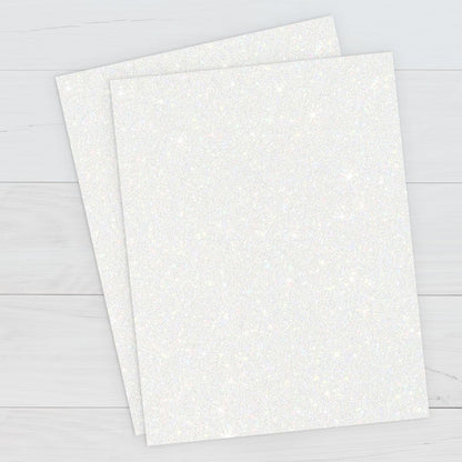 Inkjet Printable Glitter Cardstock / Cartulina Glitter Blanca Imprimible Papel Harmony Paper