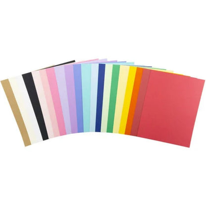 Kaleidoscope Cardstock 8.5&quot; 300gm / 100 Hojas Cartulina Premium Carta 20 Colores Papel Harmony Paper