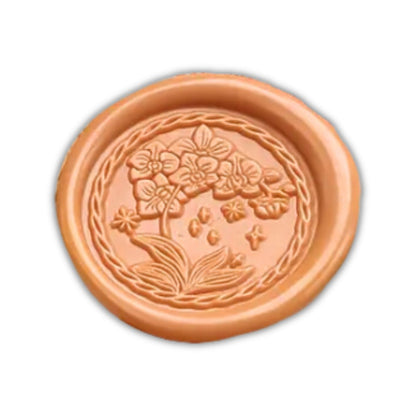 Sello de Metal para Lacre Orquídeas Sellos Hobbees