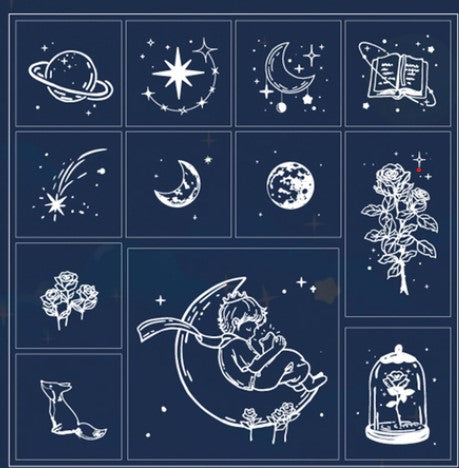 Wooden Rubber Stamps Little Prince  / Sellos de Goma El Principito Descontinuado Mr Paper