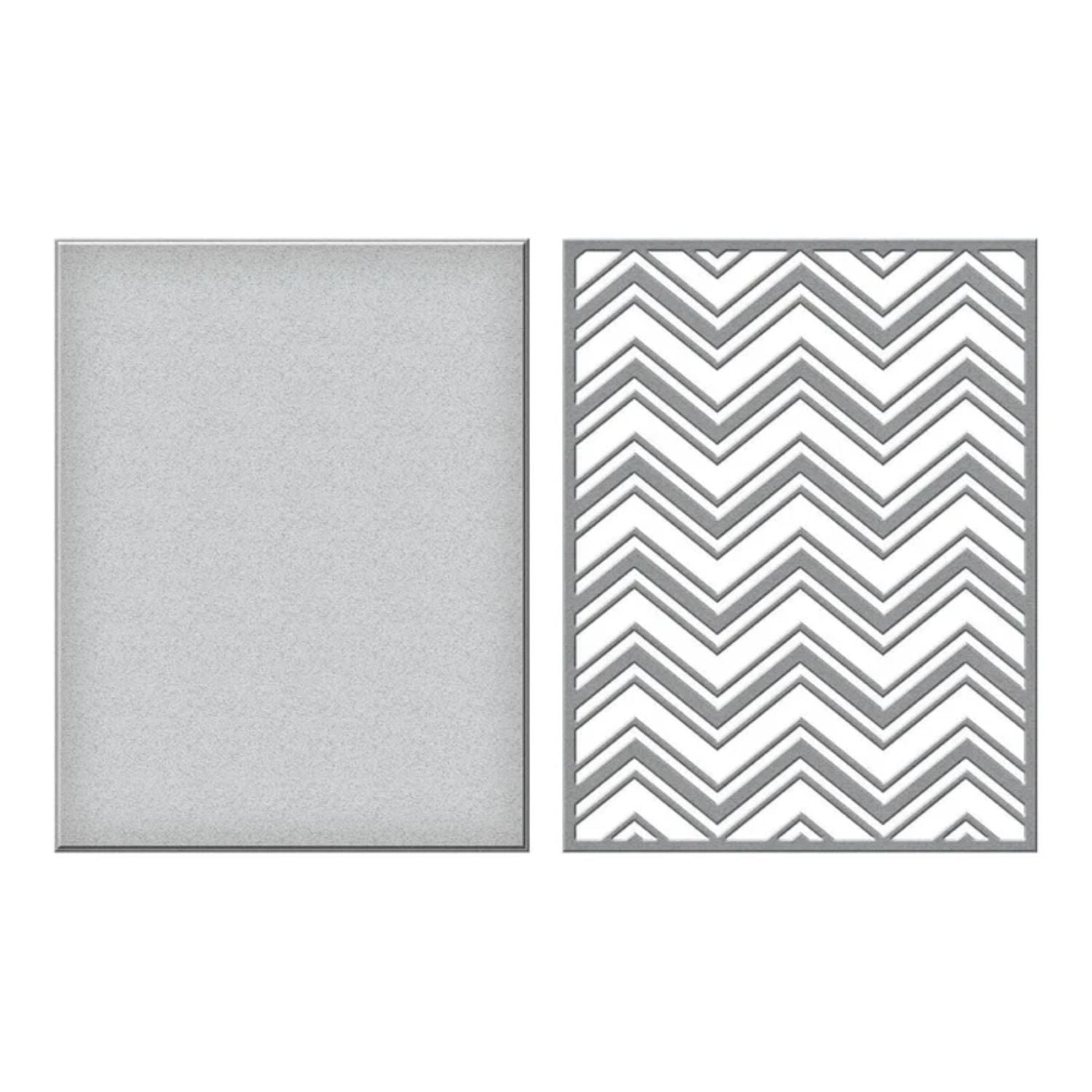 Zig Zag Chevron Cutting Dies / Suajes Grabados Óvalos En Zig Zag Dados de Corte / Suajes / Troqueles Spellbinders