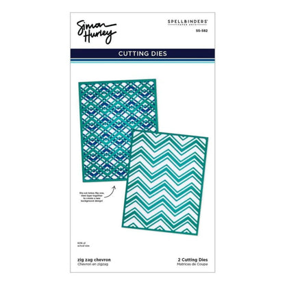 Zig Zag Chevron Cutting Dies / Suajes Grabados Óvalos En Zig Zag Dados de Corte / Suajes / Troqueles Spellbinders