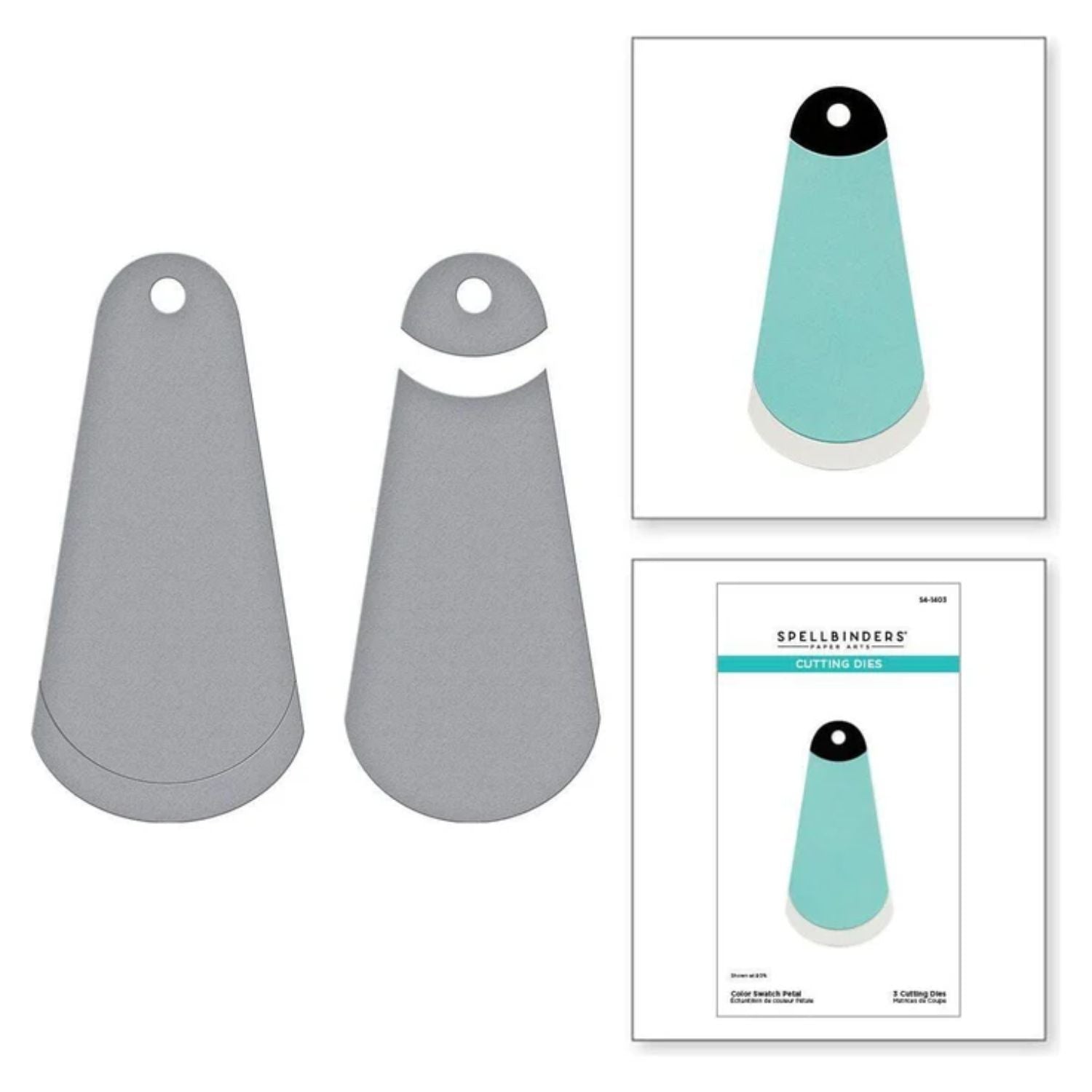 Color Swatch Petal Cutting Dies / Suajes Grabados Petalos De Muestra De Color Dados de Corte / Suajes / Troqueles Spellbinders