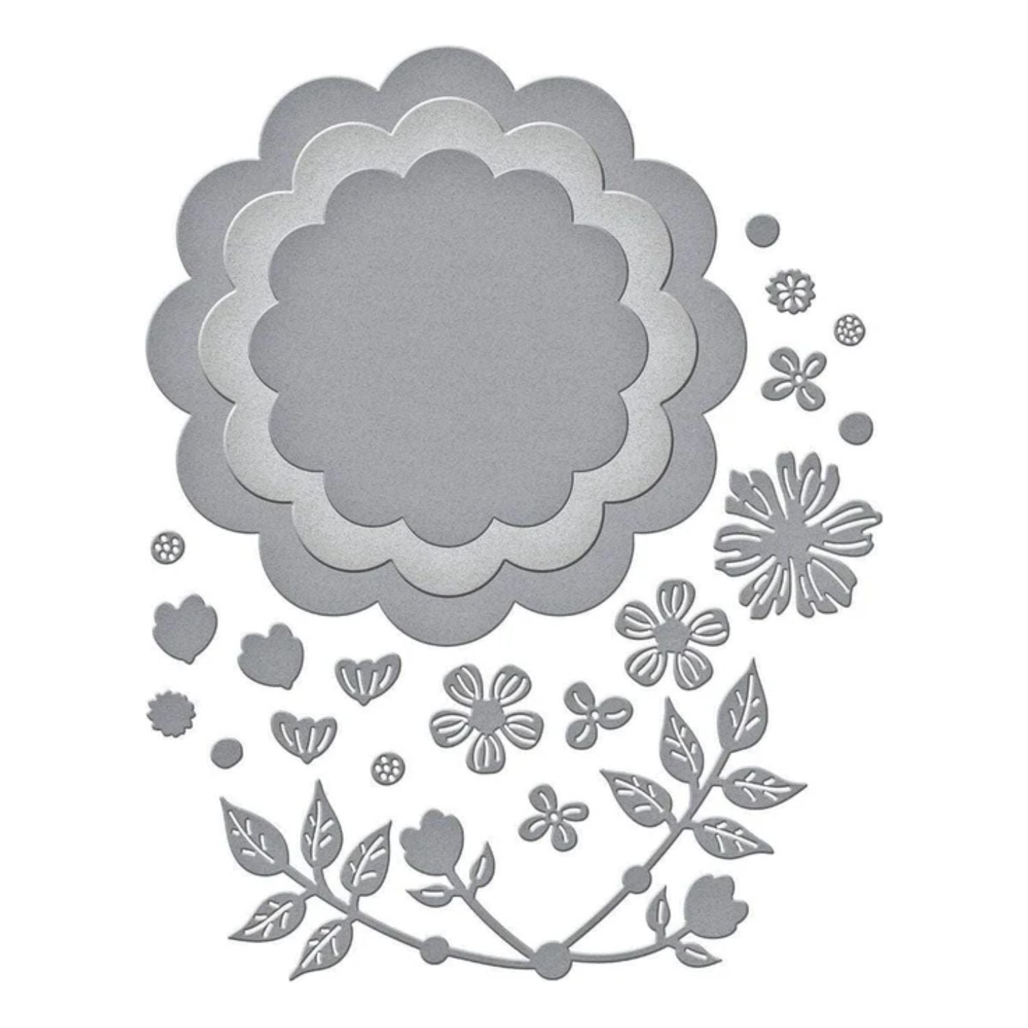 Scallop Journal Cards Cutting Dies / Suajes Grabados Para Tarjetas De Diarios Festoneadas Dados de Corte / Suajes / Troqueles Spellbinders