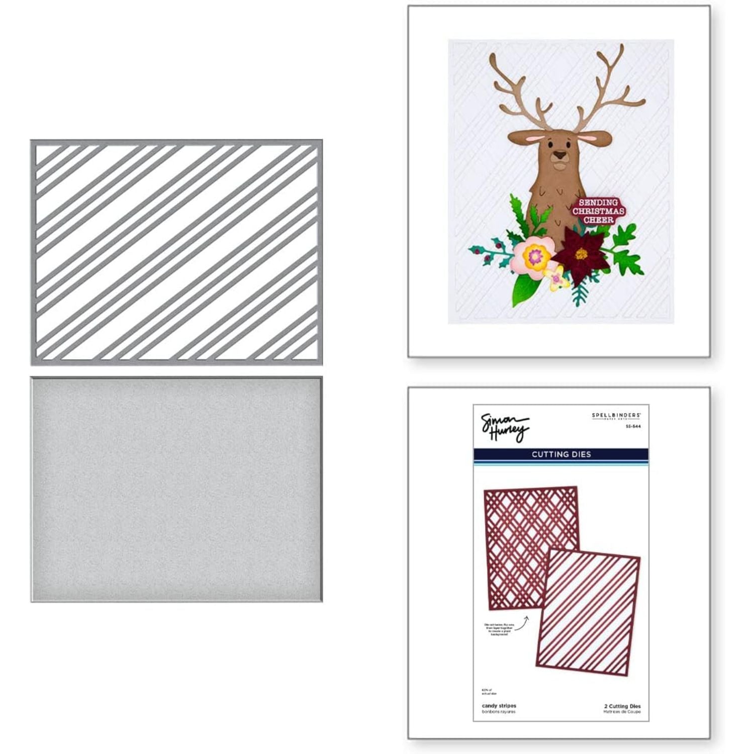 Candy Stripes Cutting Dies / Suajes Grabados Rayas De Caramelo Dados de Corte / Suajes / Troqueles Spellbinders