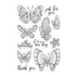 Hero Arts New Day Butterflies Clear Stamps / Sellos Transparentes Mariposas Del Nuevo Día Sellos Hero Arts