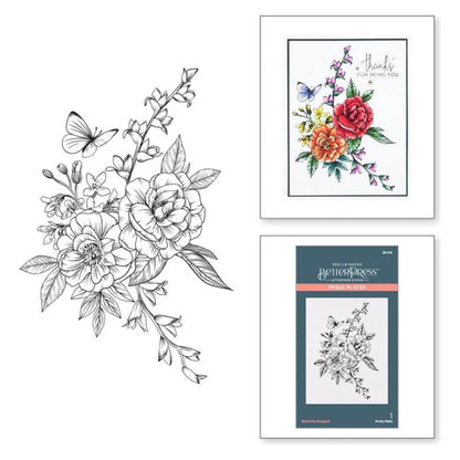 Butterfly Bouquet Press Plates / Placa De Prensa Ramo De Mariposas Accesorios para Suajadoras Spellbinders