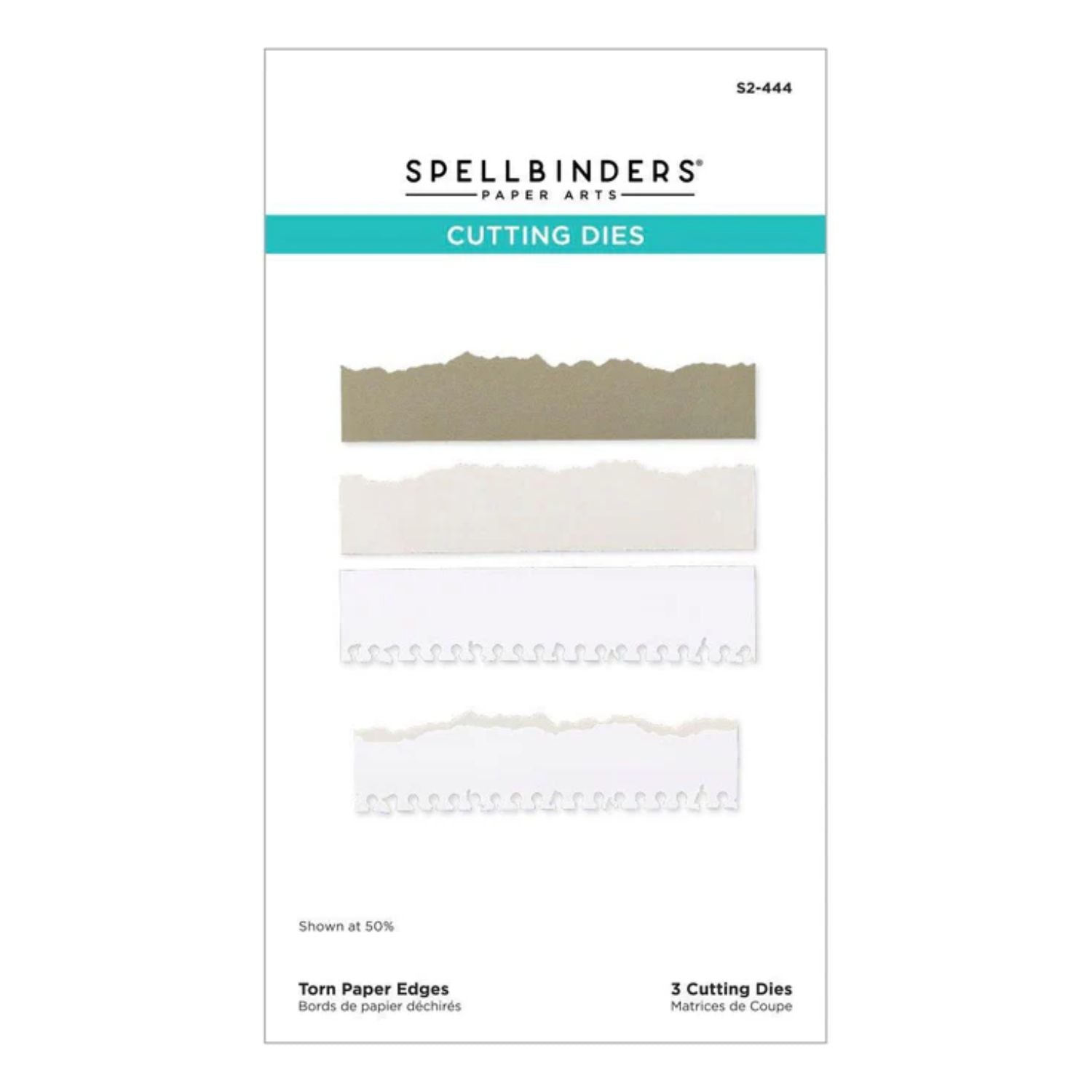 Torn Paper Edges Cutting Dies / Suajes De Corte Con Bordes De Papel Rasgados Accesorios para Suajadoras Spellbinders