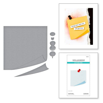 Push Pin Notes Cutting Dies / Suajes De Corte Para Notas Con Chinchetas Accesorios para Suajadoras Spellbinders