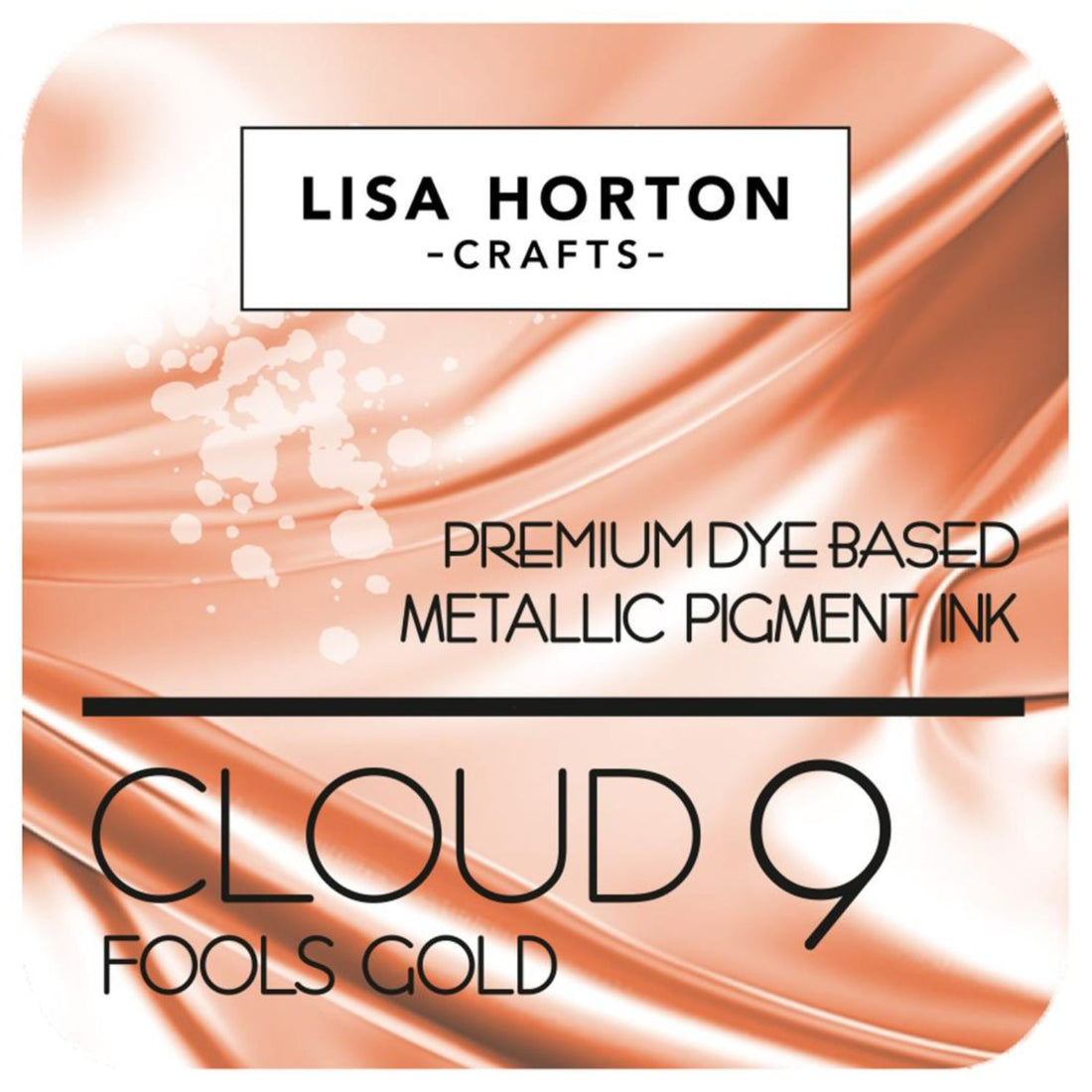Metallic Pigment Ink Pad / Tinta Metálica Para Sellos Fools Gold Tinta para Sellos Lisa Horton Crafts