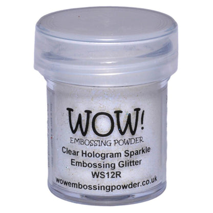 Clear Hologram Sparkle Embossing Powder / Polvo de Embossing Holográfico Polvos de Embossing Wow!