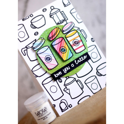 Clear Hologram Sparkle Embossing Powder / Polvo de Embossing Holográfico Polvos de Embossing Wow!