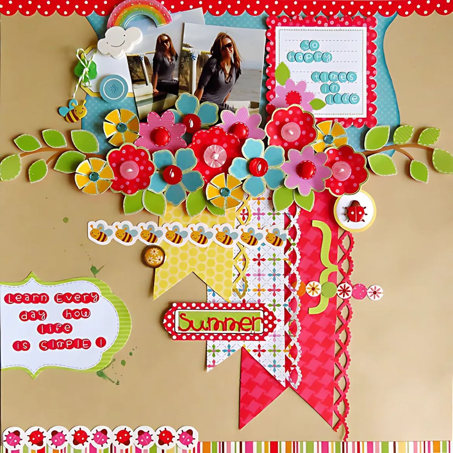 Mini Brads Primary Colors Adornos / Embellishments Doodlebug