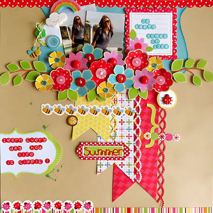 Mini Brads Primary Colors Adornos / Embellishments Doodlebug