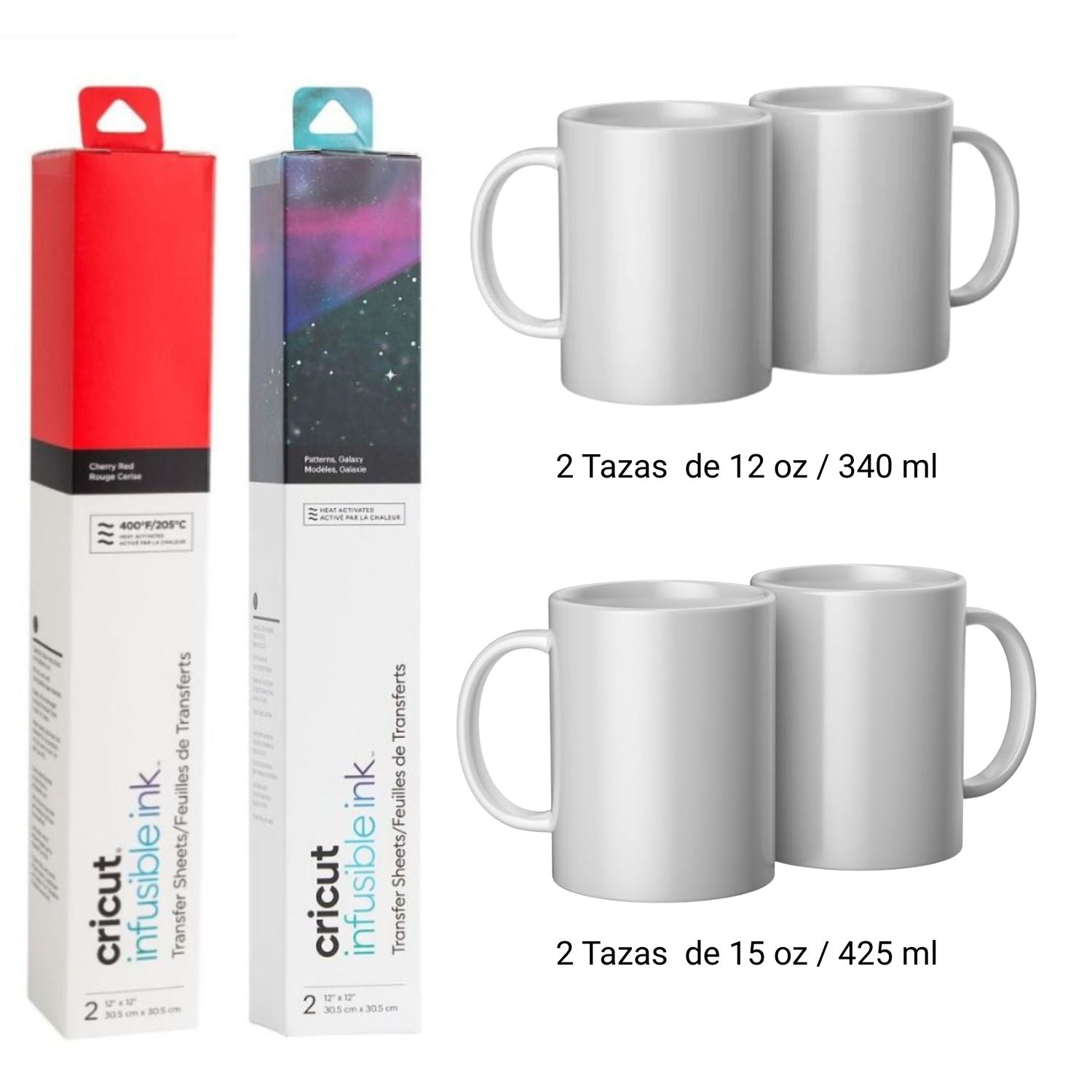 Mug Press Starter Kit / Kit de Sublimado para Tazas Herramientas Cricut