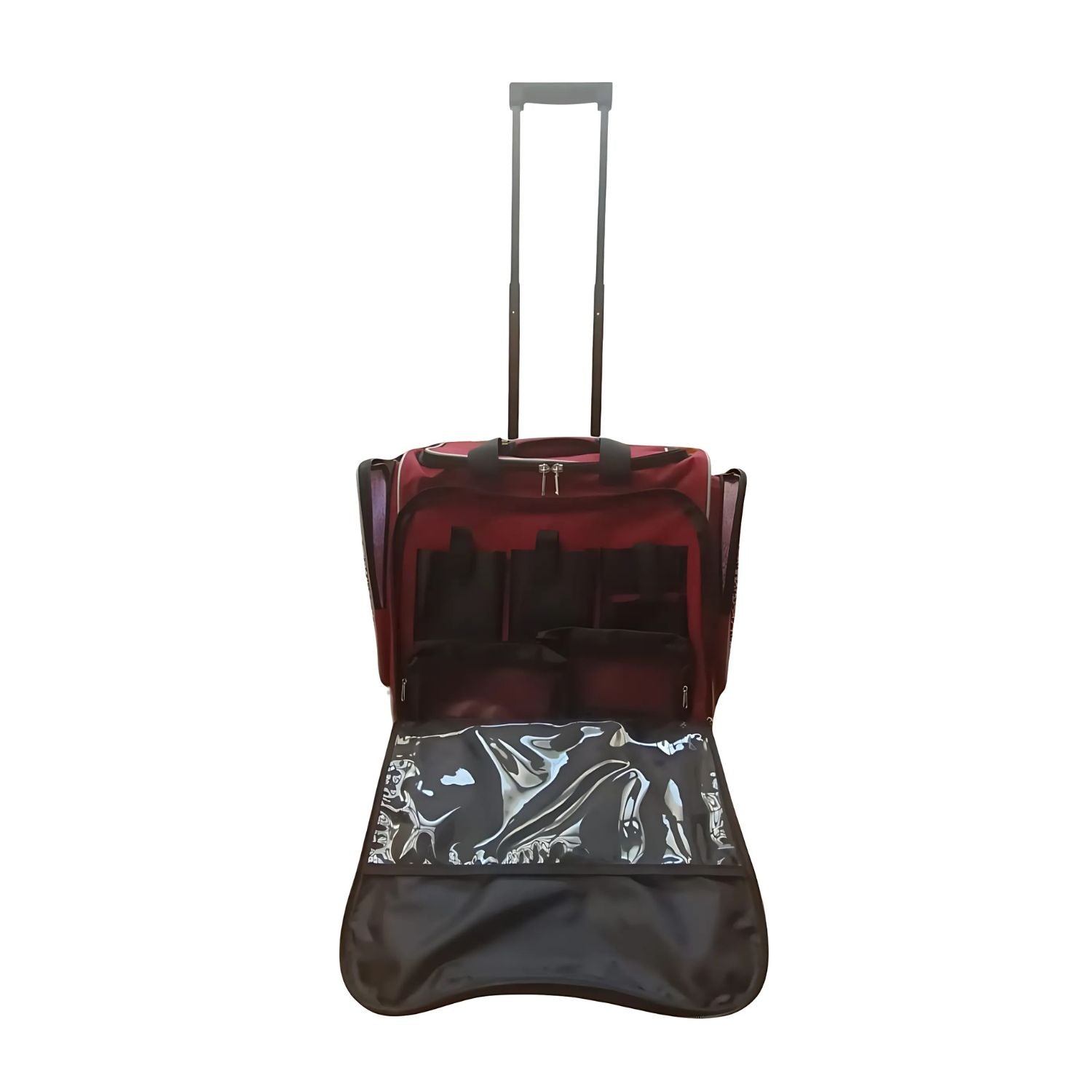 Wine Rolling Scrap Tote / Mochila Con Ruedas Para Manualidades Almacenamiento y Organización Darice