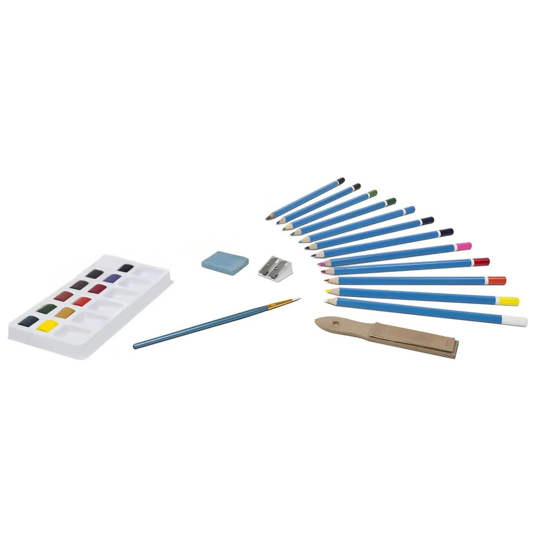 Watercolor Pencil Set / Estuche de Madera con Lápices Acuarelables Colores y Plumones Royal Langnickel