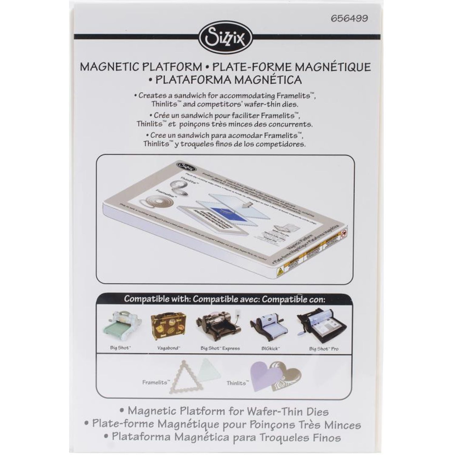 Magnetic Plataform / Plataforma Magnética Accesorios para Suajadoras Sizzix