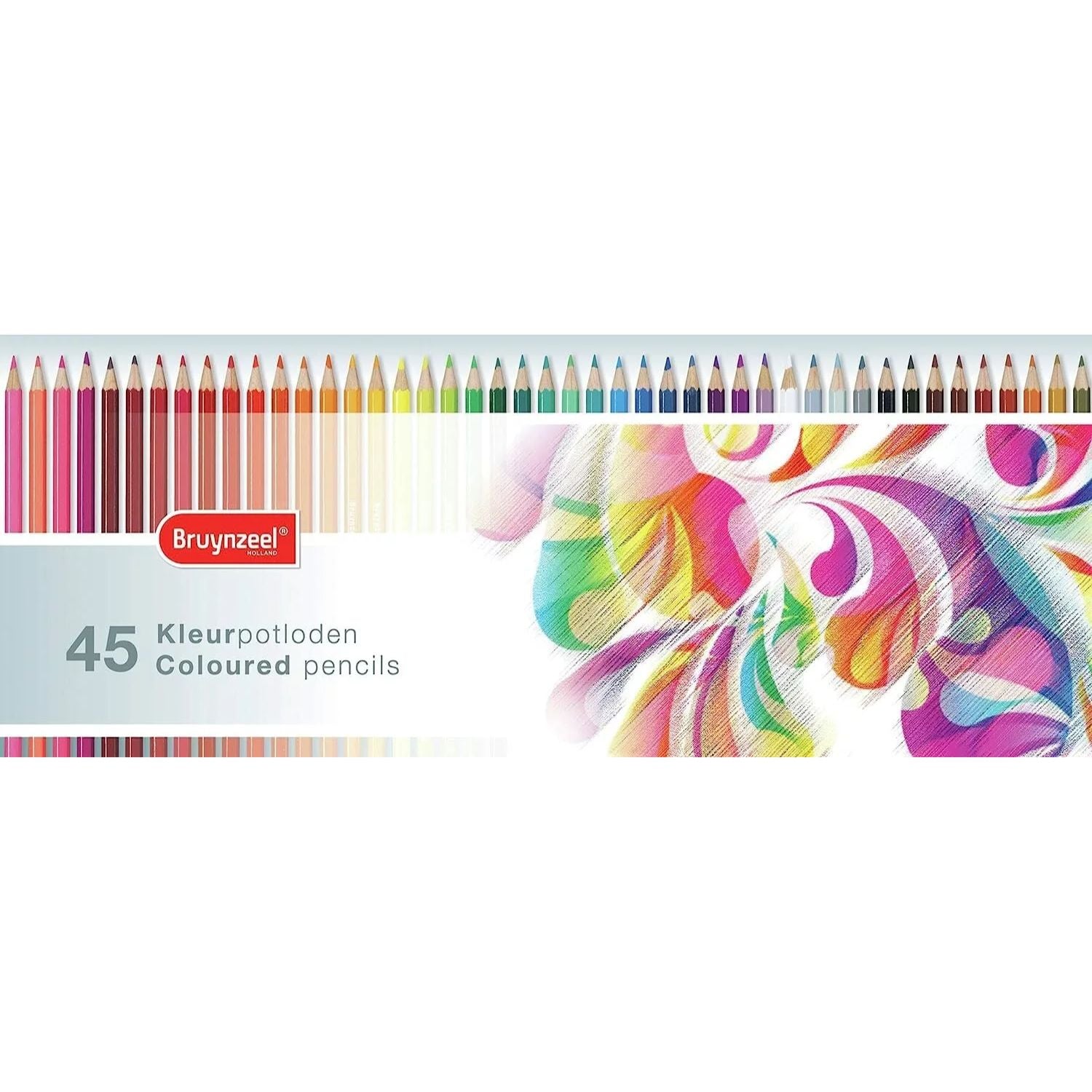 45 Colored Pencils / 45 Lápices de Colores Artísticos Colores y Plumones Bruynzeel