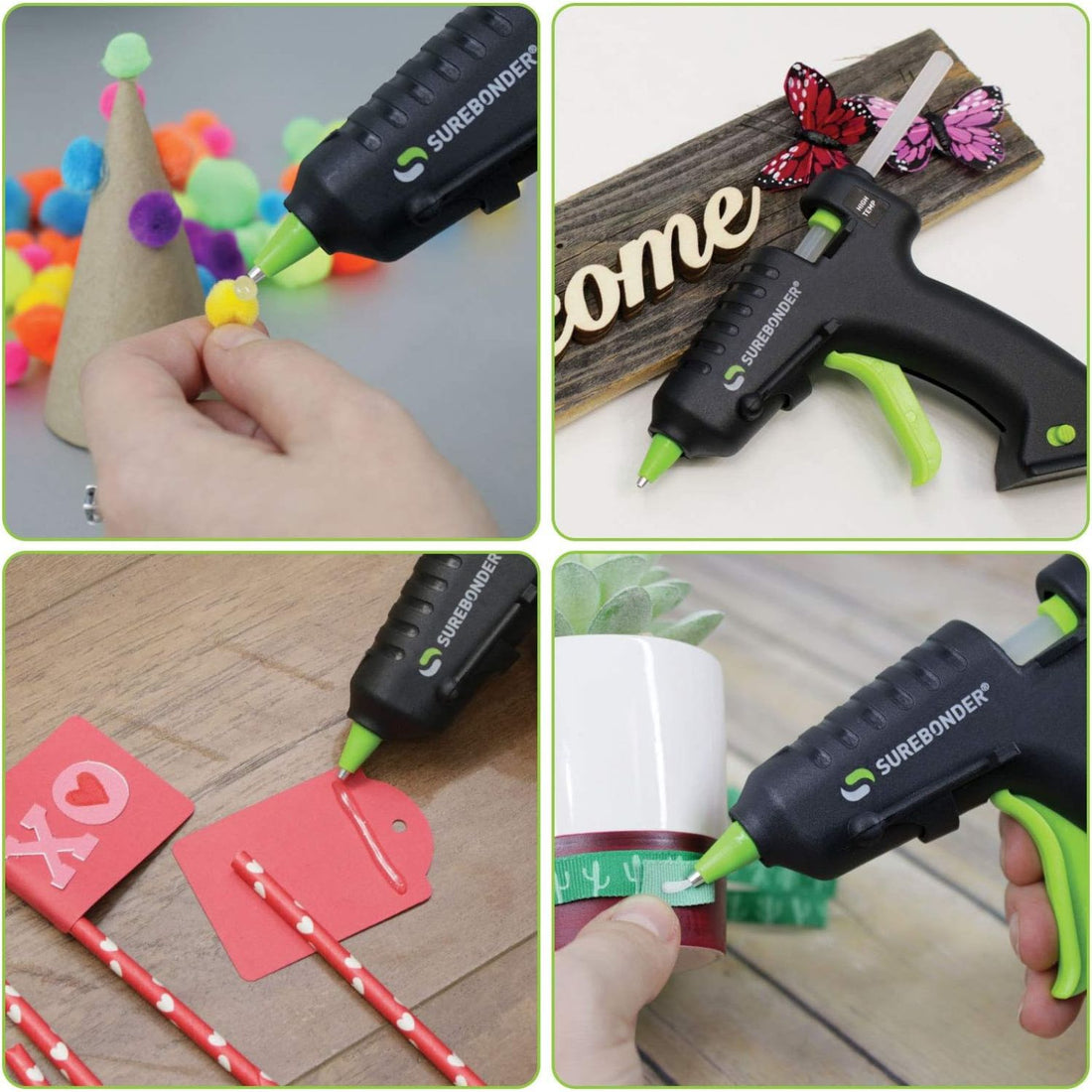 USB Cordless Glue Gun / Pistola de SIlicón Inalámbrica Detalles Adhesivos / Pegamentos SureBonder