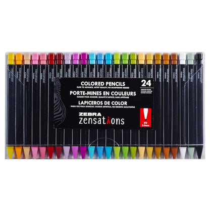 Colored Mechanical Pencils 24 pz / Lapiceros de Colores Colores y Plumones Zebra Pen