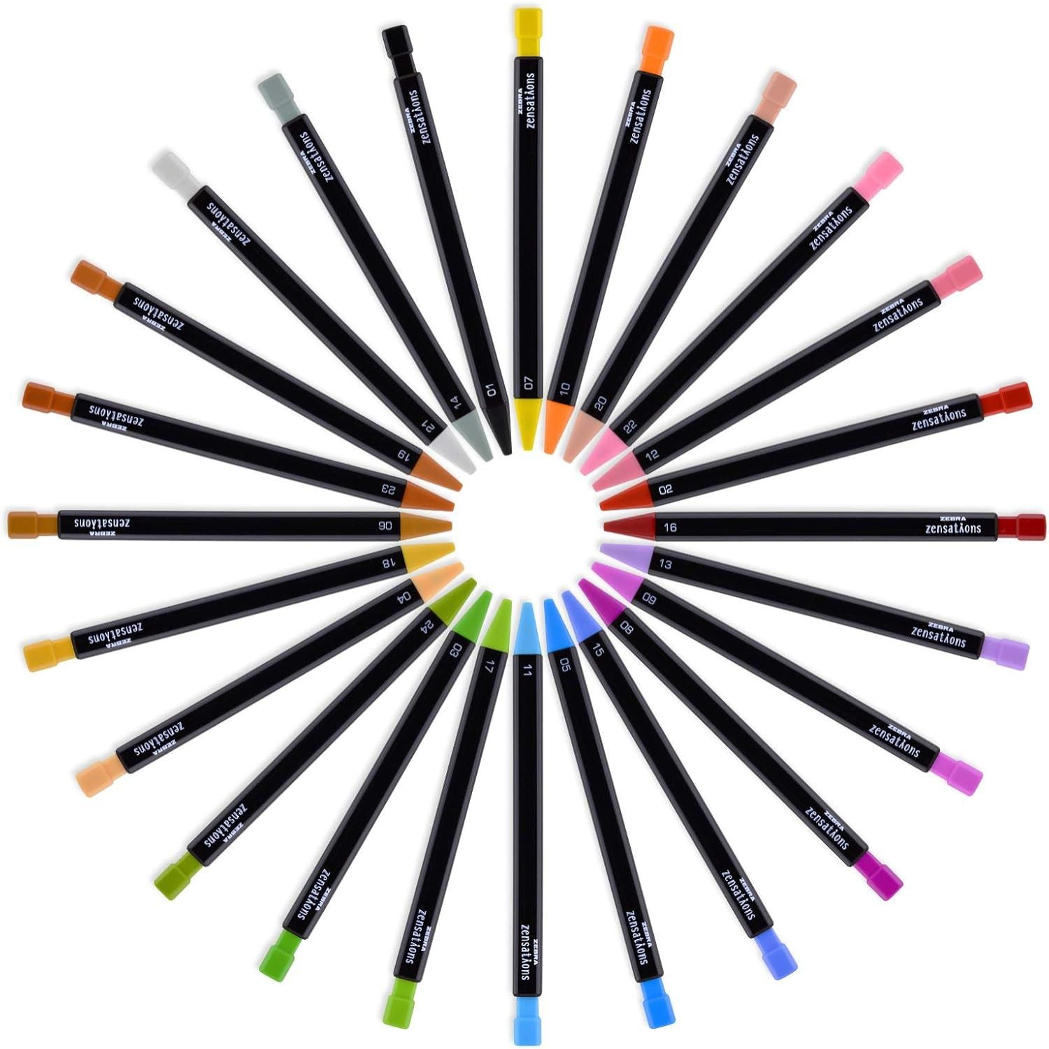 Colored Mechanical Pencils 24 pz / Lapiceros de Colores Colores y Plumones Zebra Pen
