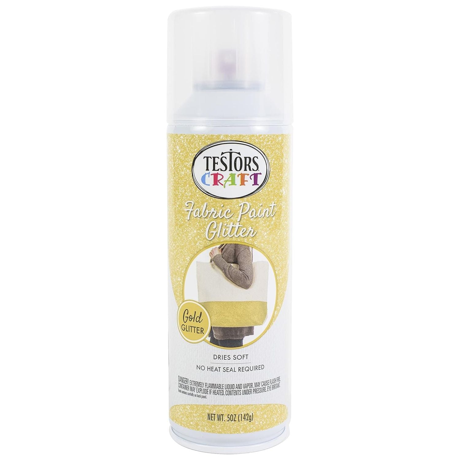 Glitter Fabric Spray Paint / Pintura para Tela con Purpurina Oro Pintura para Tela Rust-Oleum