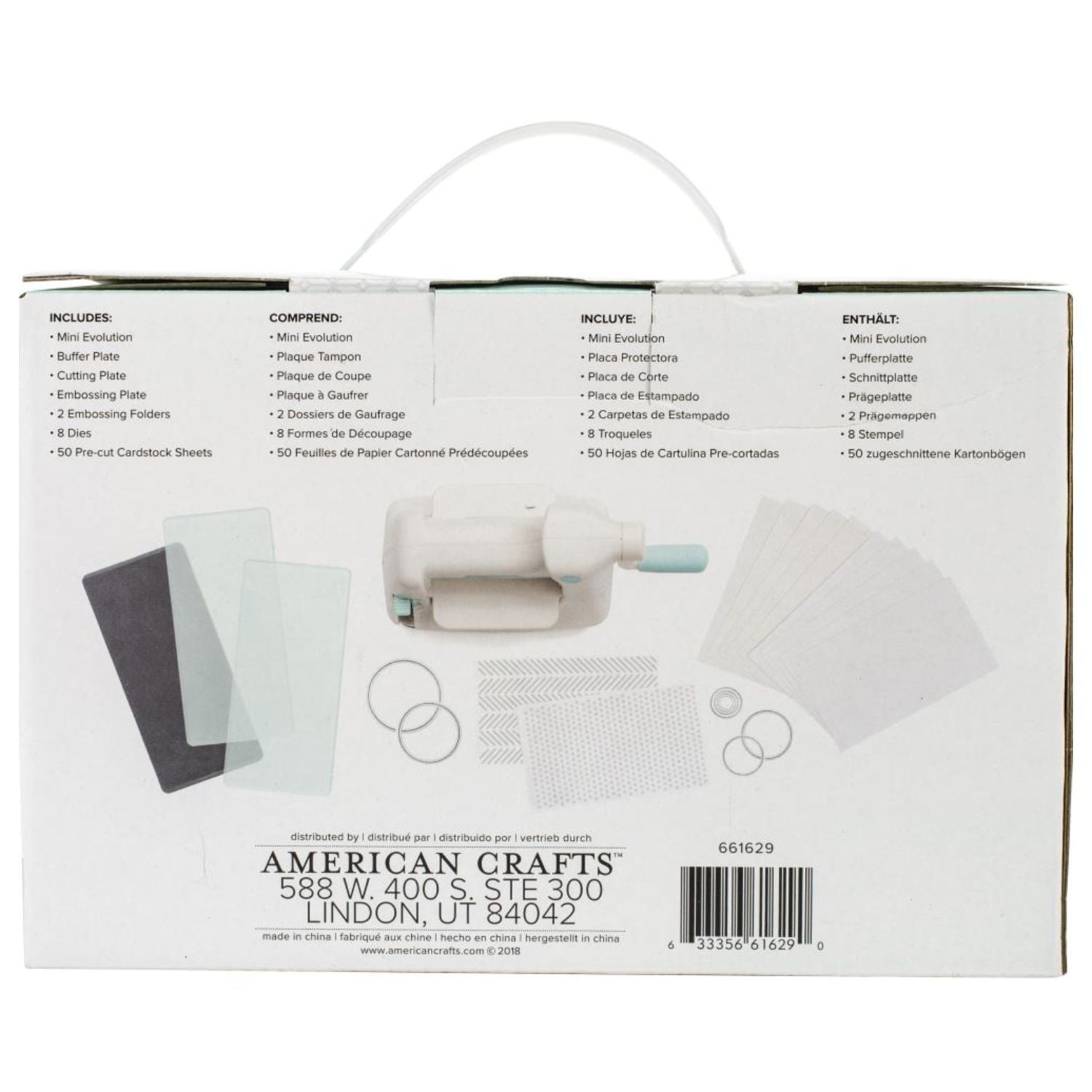 Mini Evolution Die Cut Machine Kit / Suajadora Mini Evolution 64 piezas Suajadoras / Troqueladoras We R Memory Keepers