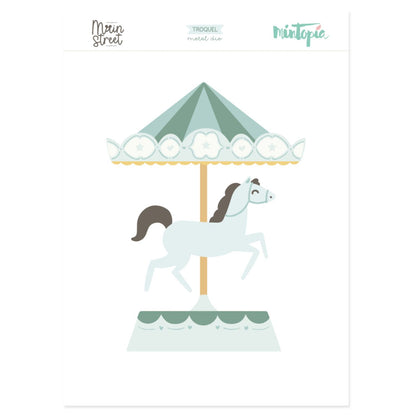 Carousel Die / Troquel Carrusel Caballo De Feria Dados de Corte / Suajes / Troqueles Mintopía