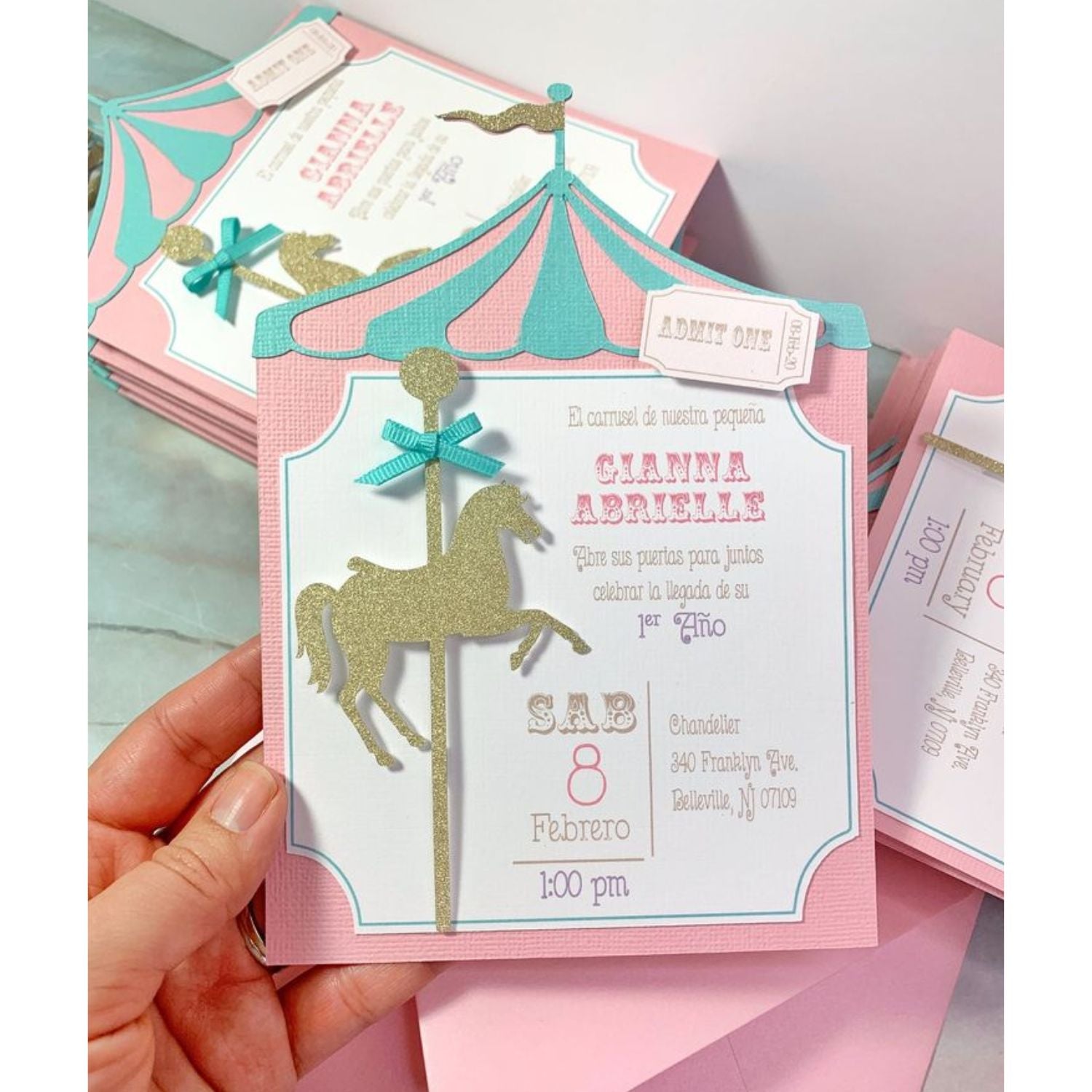 Carousel Die / Troquel Carrusel Caballo De Feria Dados de Corte / Suajes / Troqueles Mintopía