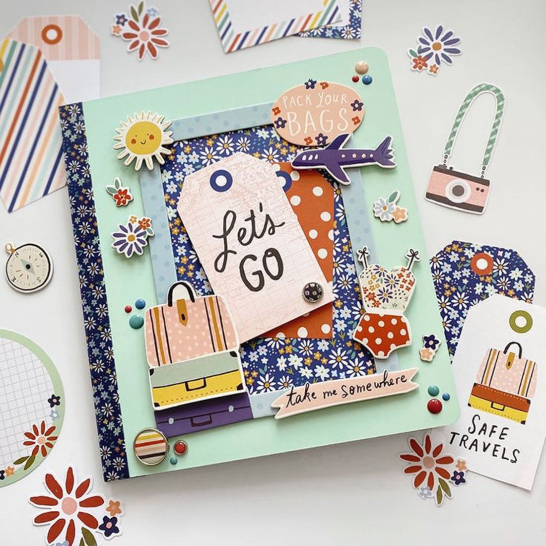 Foam Stickers With Phrases / Pegatinas Pensacola De Viajes Stickers Mintopía