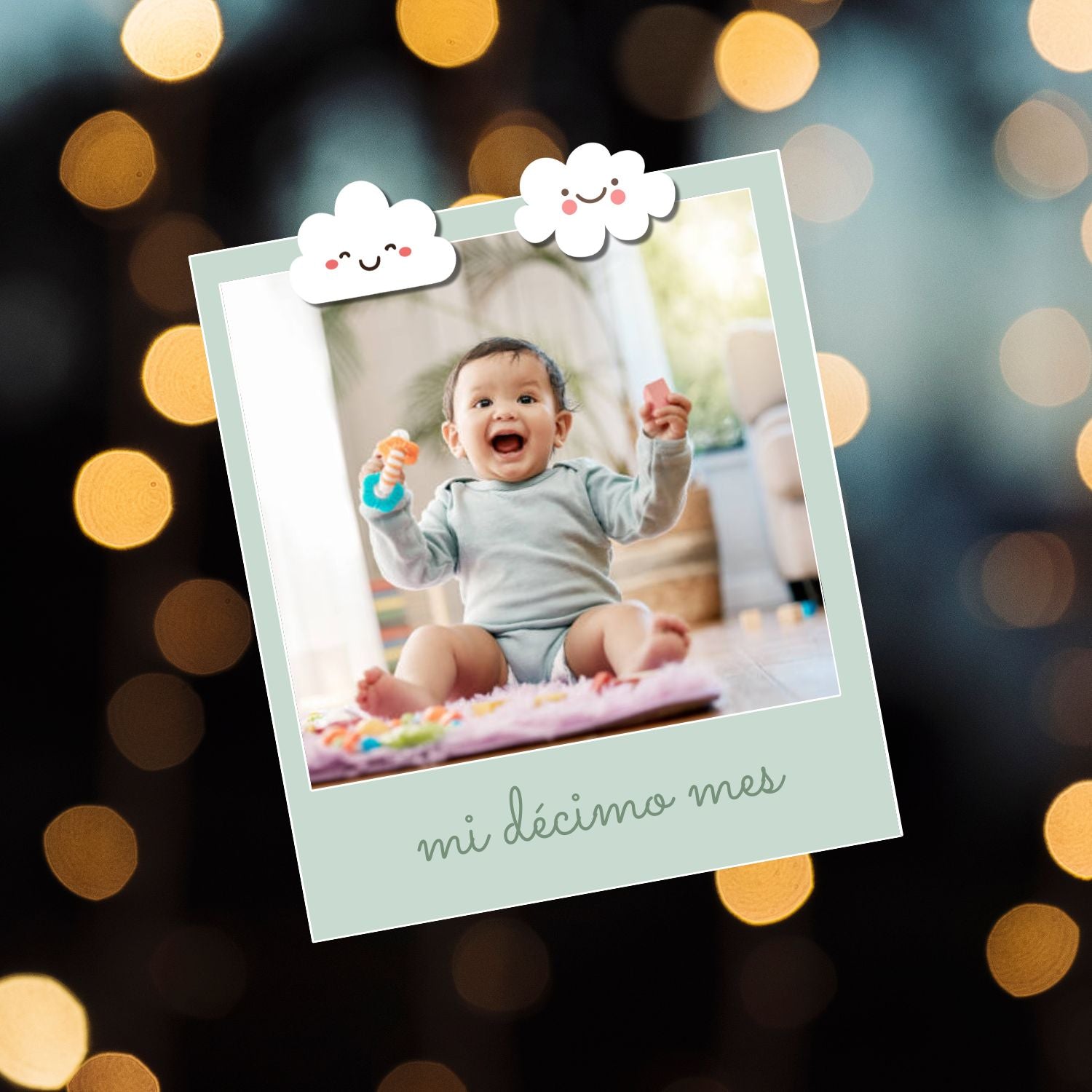 Baby Bloom Chipboard Frames / Marcos De Aglomerado De Colección Adornos / Embellishments Mintopía