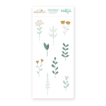 Stamp And Die Flowers &amp; Branches/ Sellos Y Troqueles Flores Y Ramas Sellos Mintopía