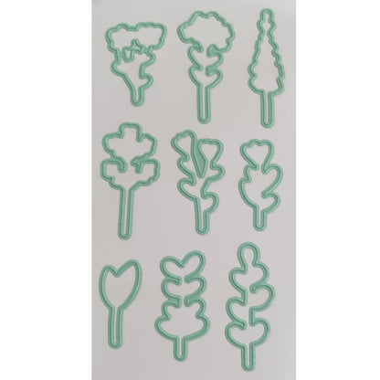 Stamp And Die Flowers &amp; Branches/ Sellos Y Troqueles Flores Y Ramas Sellos Mintopía