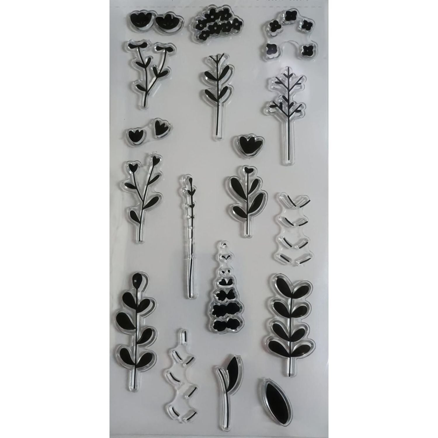 Stamp And Die Flowers &amp; Branches/ Sellos Y Troqueles Flores Y Ramas Sellos Mintopía