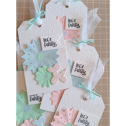 Geometric Background Embossing Folder / Folder De Grabado Geométrico Folders de Grabado Mintopía