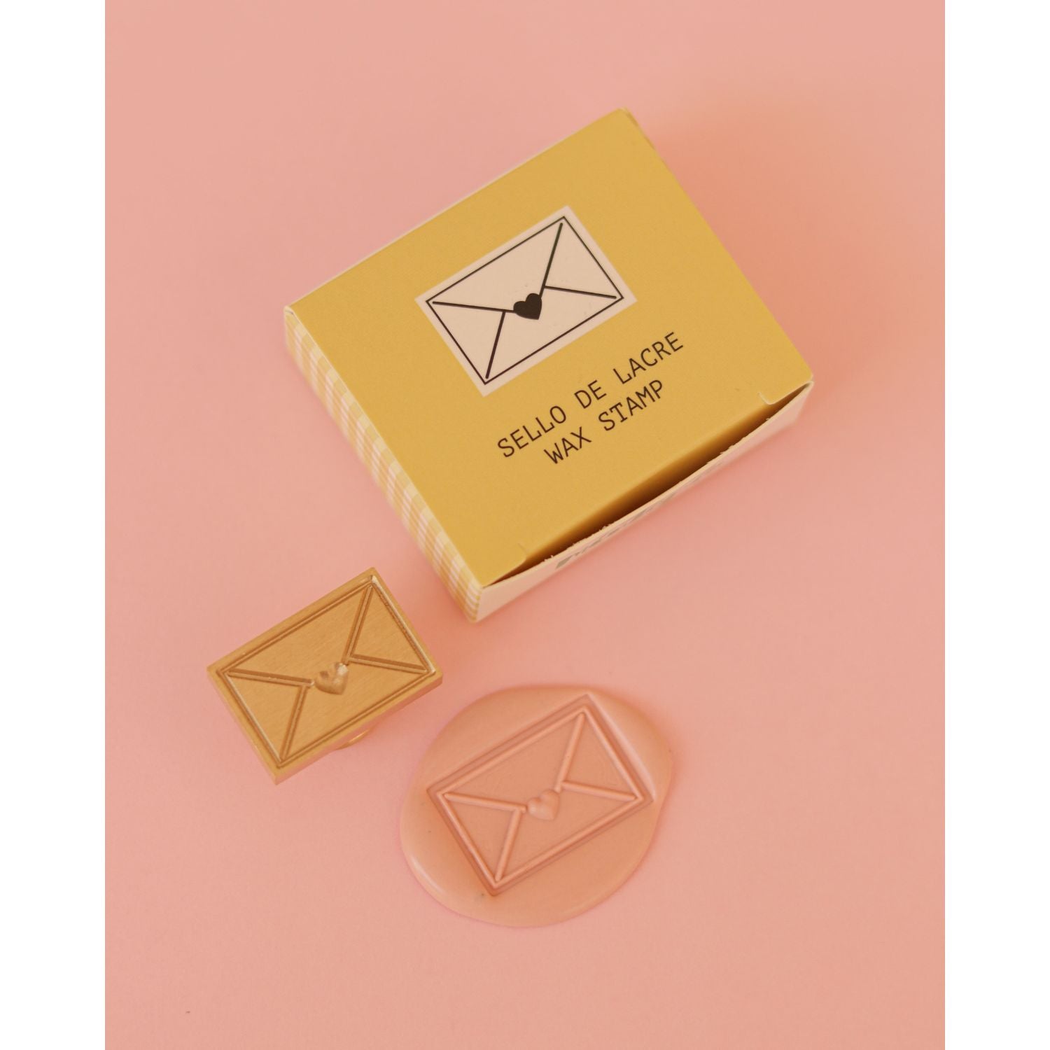 Sello para Lacre &quot;Sobre Corazón&quot; Sellos Mintopía