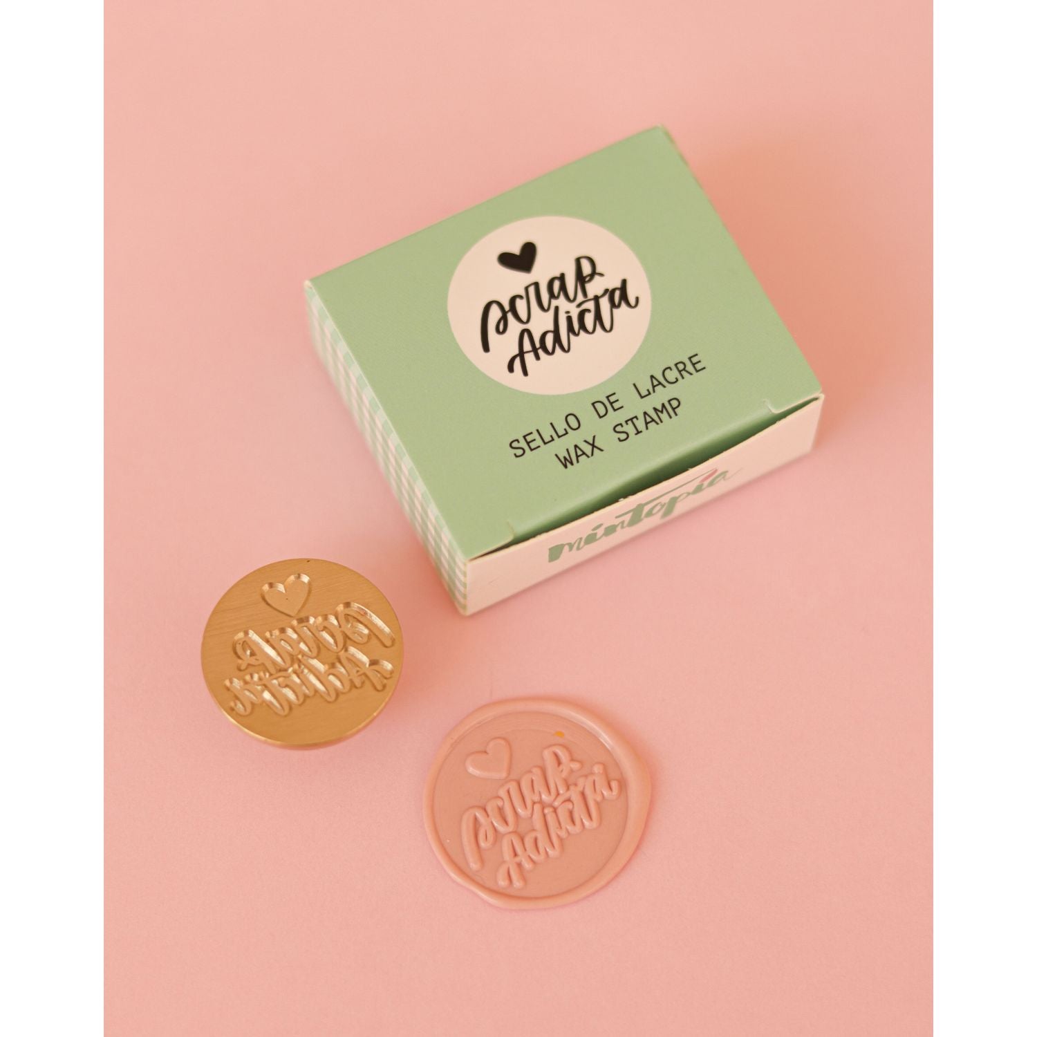 Sello para Lacre &quot;Scrap Adicta&quot; Sellos Mintopía