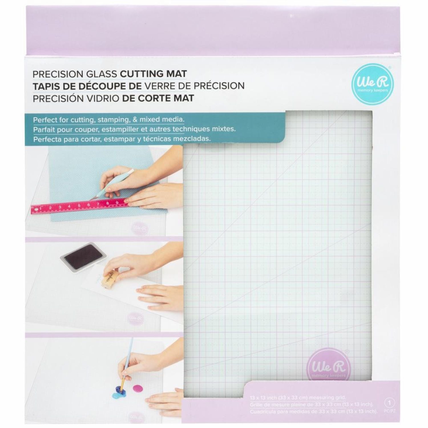 Precision Glass Cutting Mat Lilac / Tabla de Vidrio para Cortes de Precisión Lila Tapetes, Mats We R Memory Keepers