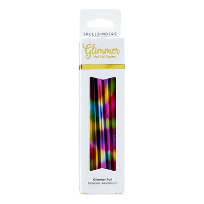 Glimmer Hot Foil Roll - Rainbow Confetti / Rollo Lamina Brillante Confeti Arcoíris Foil Spellbinders