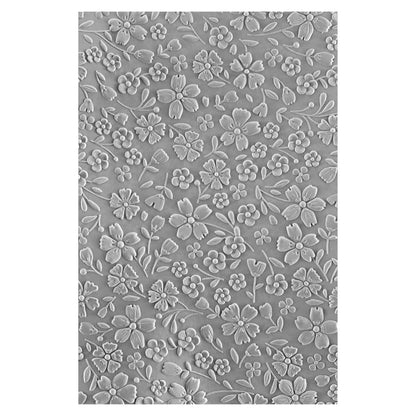 3D Textured Impressions Flower Frenzy / Folder De Grabado 3D Frenesí Flores Folders de Grabado Spellbinders